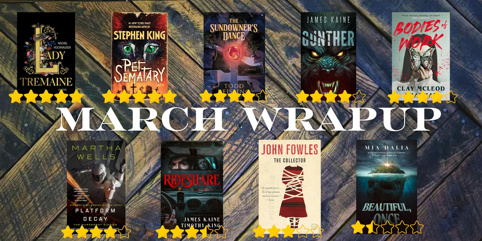 March Wrap-Up: Books, Ratings, & New Favorites